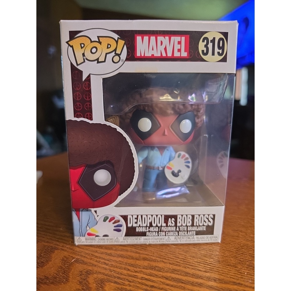 Funko Pop! Vinyl: Marvel - Deadpool as Bob Ross‎ #319